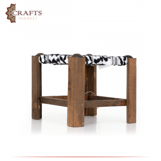 Handmade Miniature Wood Table Desk Decor in Hatta Design