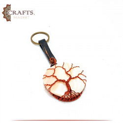 Handcrafted Copper Key Chain  Tree of Life  Design 