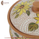 Handmade Clay Mosaic Service Pot  Sunflower  Design 