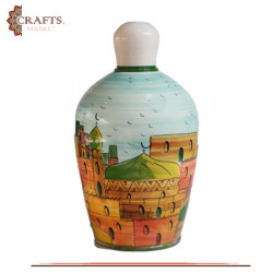Handmade Clay Lampshade  " Houses and Mosque " Design Home Decor 