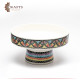 Large Multi-color Serving Dish - White Clay Base