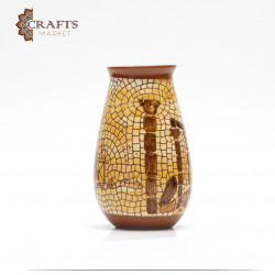 Needle-Painted Glass Vase - Jerash Design