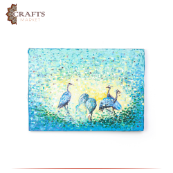 Hand Painted Multi Color Wall Art  in  The Birds  design 