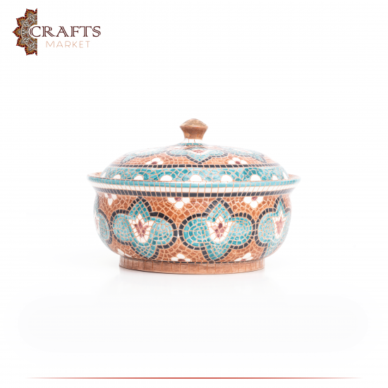 Handmade Ceramic Service Pot  in a Islamic Motifs design 
