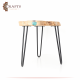 Handcrafted Natural Olive Wooden Table