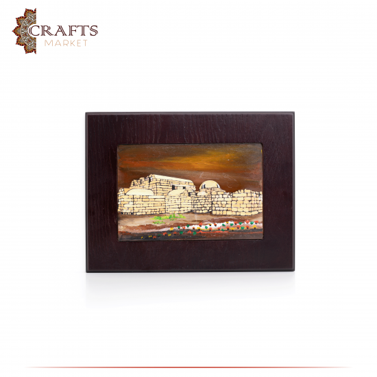 Hand-Crafted Wooden 3D Wall Art in a Amra Palace design 