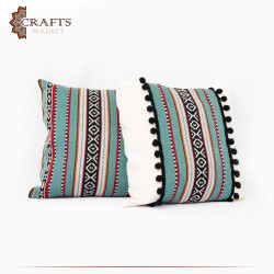 Handmade Multi-Color Sadu Set Pillow Cover 2 Pcs