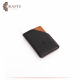 Men's card holder made of genuine leather in black and brown Men's card holder made of genuine leather in black and brown