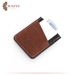 Handmade Duo Colored Genuine Leather Men's Card Holder