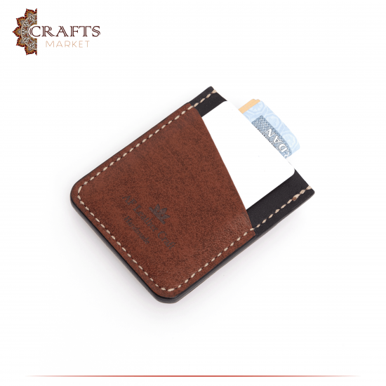 Handmade Duo Colored Genuine Leather Men's Card Holder Handmade Duo Colored Genuine Leather Men's Card Holder