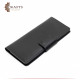 Handmade Genuine Leather Cheque Book- Black