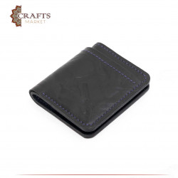 Handmade Genuine Leather Men's  Wallet - Black
