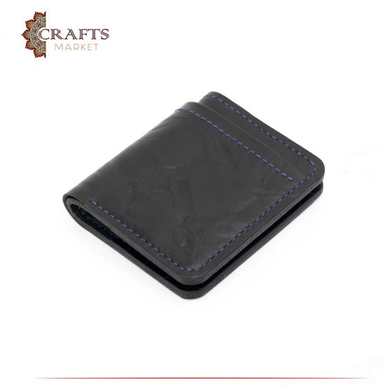 Handmade Genuine Leather Men's  Wallet - Black