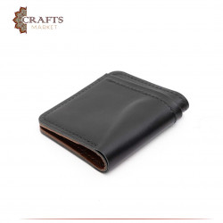 Handmade Genuine Leather Men's  Wallet - Dark Brown