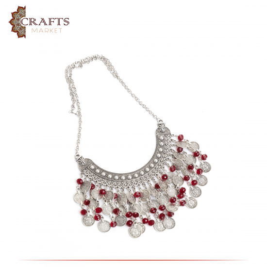 Handmade Red Crystal Necklace For Women