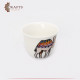 Plain coffee cup with camel drawing