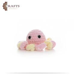 Handmade Multicolor " Octopus " Design Wool Doll 