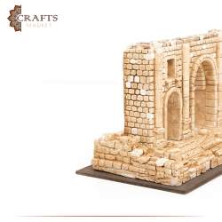 Handmade Beige Gypsum  Jerash Arch  Design Table Decor 