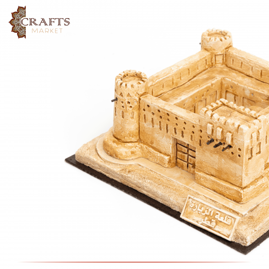 Handmade Beige Gypsum  Zubara Fort / Qatar  Design Table Decor 