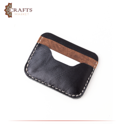Handmade Due-Color Genuine Leather Men's Wallet 