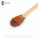 Pyrography Art Handmade Tan Wood Spoon kitchen Wall-decor with Decorations inspired by  Nature