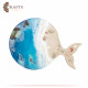 Handcrafted Resin & Wood Wall Art The Sea Design