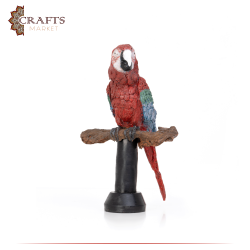 Hand-carved Resin  Parrot  statue Home Decor