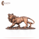 Hand Engraved Due-Color Statue Polyester Furious Lion Design 