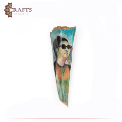  Hand-Painted Multi-Color Wall Hangers In the "Umm Kulthum" Design
