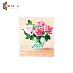 Hand-painted Wall Art Flowers Vase Design