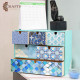 Handmade Multi-Color Wooden Drawers Box with a Delicate Design