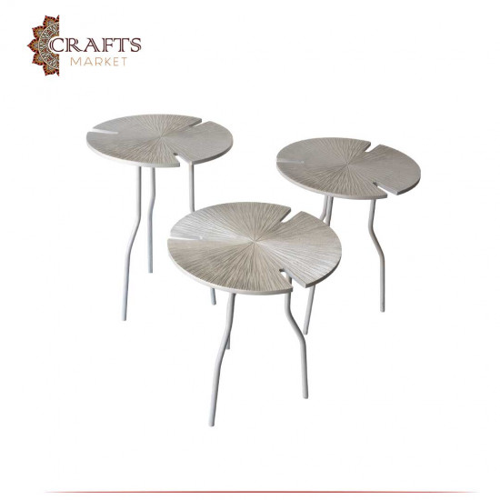 Handmade Aluminum Table Set - 3PCs