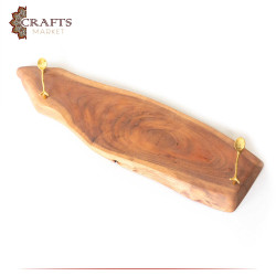 Handcrafted Acacia Wood Serving Board with a Stunning Design