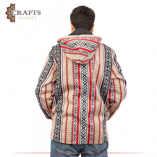 Hand-embroidered Multi-color Sadu Fabric Unisex Jacket 