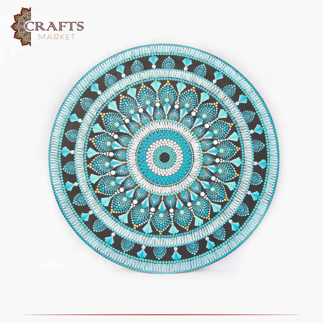 Handpainted Acrylic Wall Art "Blue Eye" Design