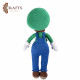 A handmade Luigi doll A handmade Luigi doll