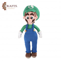 A handmade Luigi doll