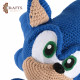 A handmade Sonic doll