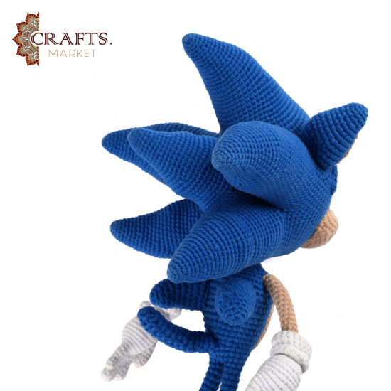 A handmade Sonic doll
