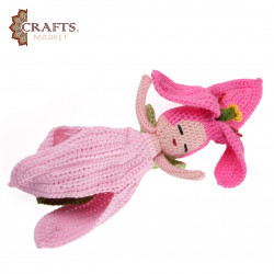 دمية جنية ليلى القابلة للعكس مصنوعة يدوياً