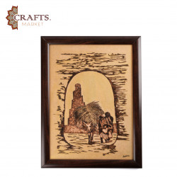 تعليقة حائط مرسومة يدوياً بتصميم التراث العراقي