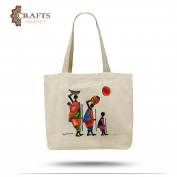 Canvas women bag with African design