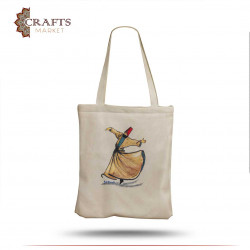 Women's canvas bag with Hallaj design