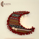 Handmade Multi-Color Crescent Moon Wall Hanging in a Heritage Design