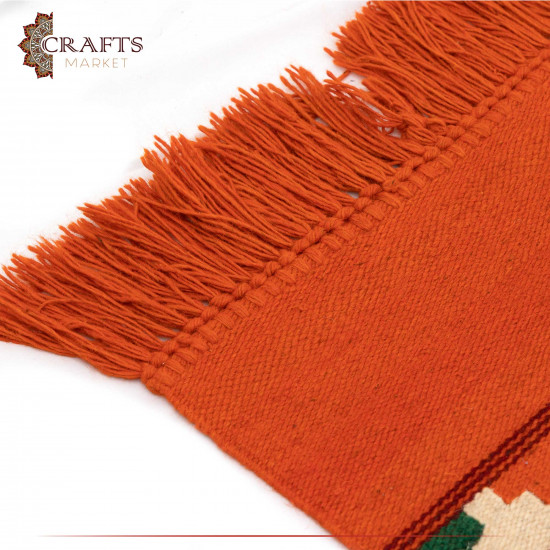 Handmade Multi-Color Natural Wool Rug