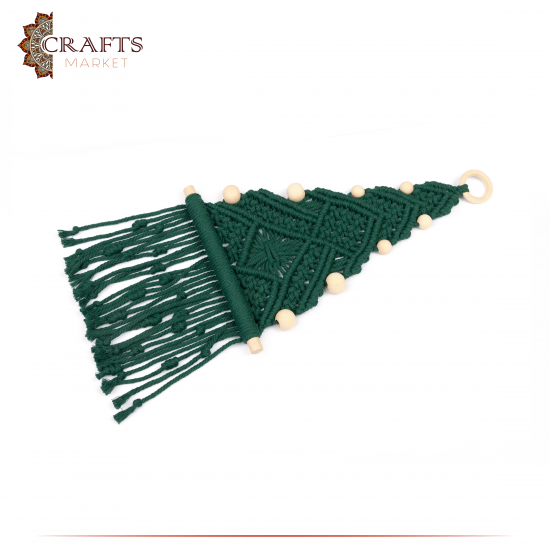 Handmade Green Cotton Christmas Tree Hanger