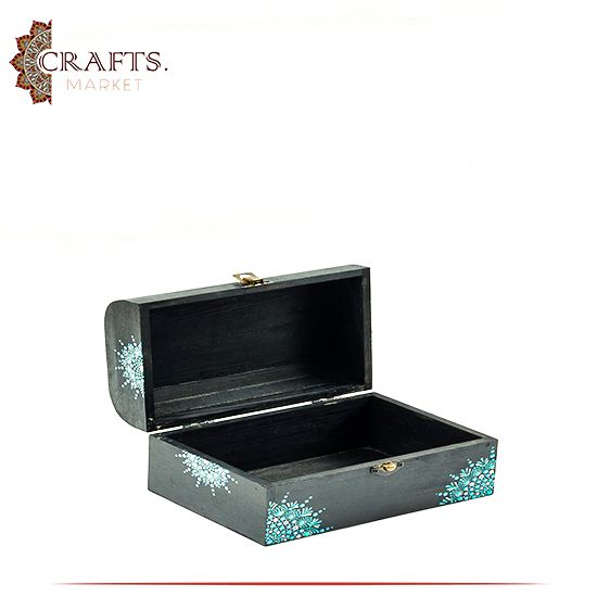 Hand-painted Wooden Box With Mandala Design