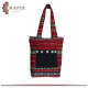 حقيبة يد نسائية من القماش بألوان متعددة مصنوعة يدوياً بتصميم تراثي