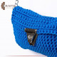 Handmade Blue Women's Shoulder Bag Handmade Blue Women's Shoulder Bag