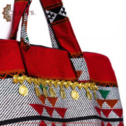 Handmade Multi Color Fabric Travel Bag 